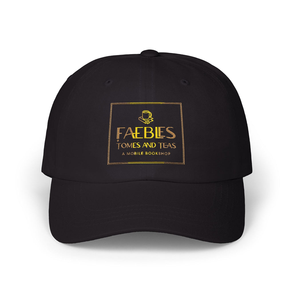Faebles Tomes and Teas Embroidered Bookshop Cap