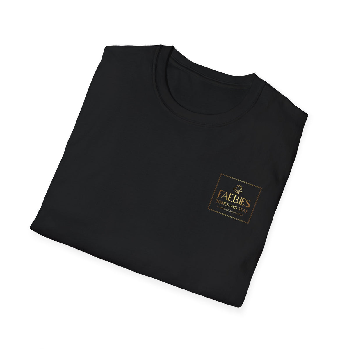 Black Cats & Book Stacks T-Shirt — Cozy Witchy Reading Tee