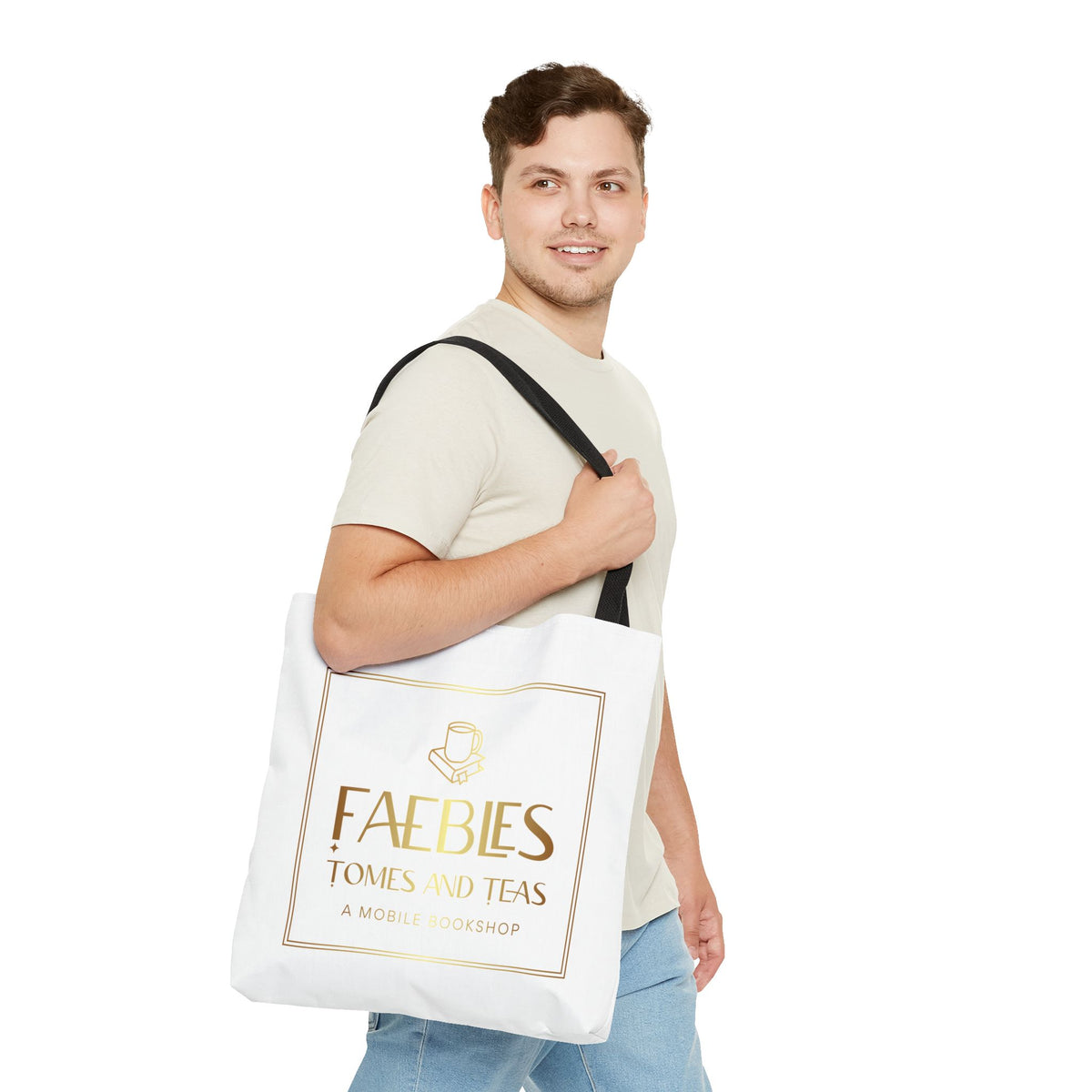 Faebles Tomes and Teas Bookshop Tote