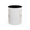 Faebles Tomes and Teas Accent Coffee Mug — Gold Logo Bookshop Ceramic Mug (11/15oz)