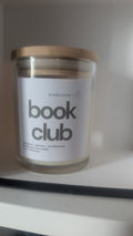 Book Club 7 oz soy wax candle by Bonded Glow