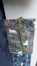 Enchanted Unicorn Garden quilted book sleeve