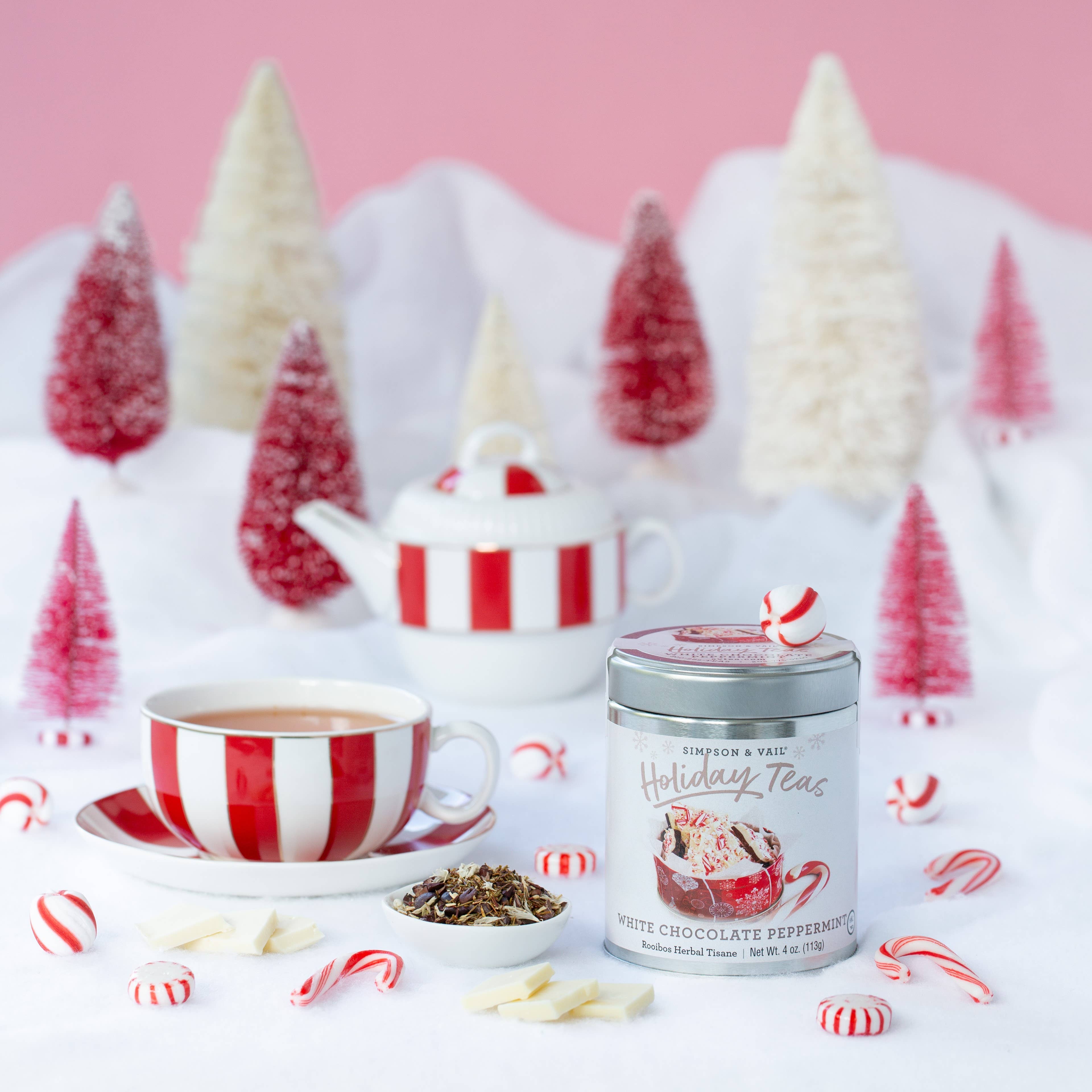 White Chocolate Peppermint Rooibos Herbal Tisane - 4oz Tin