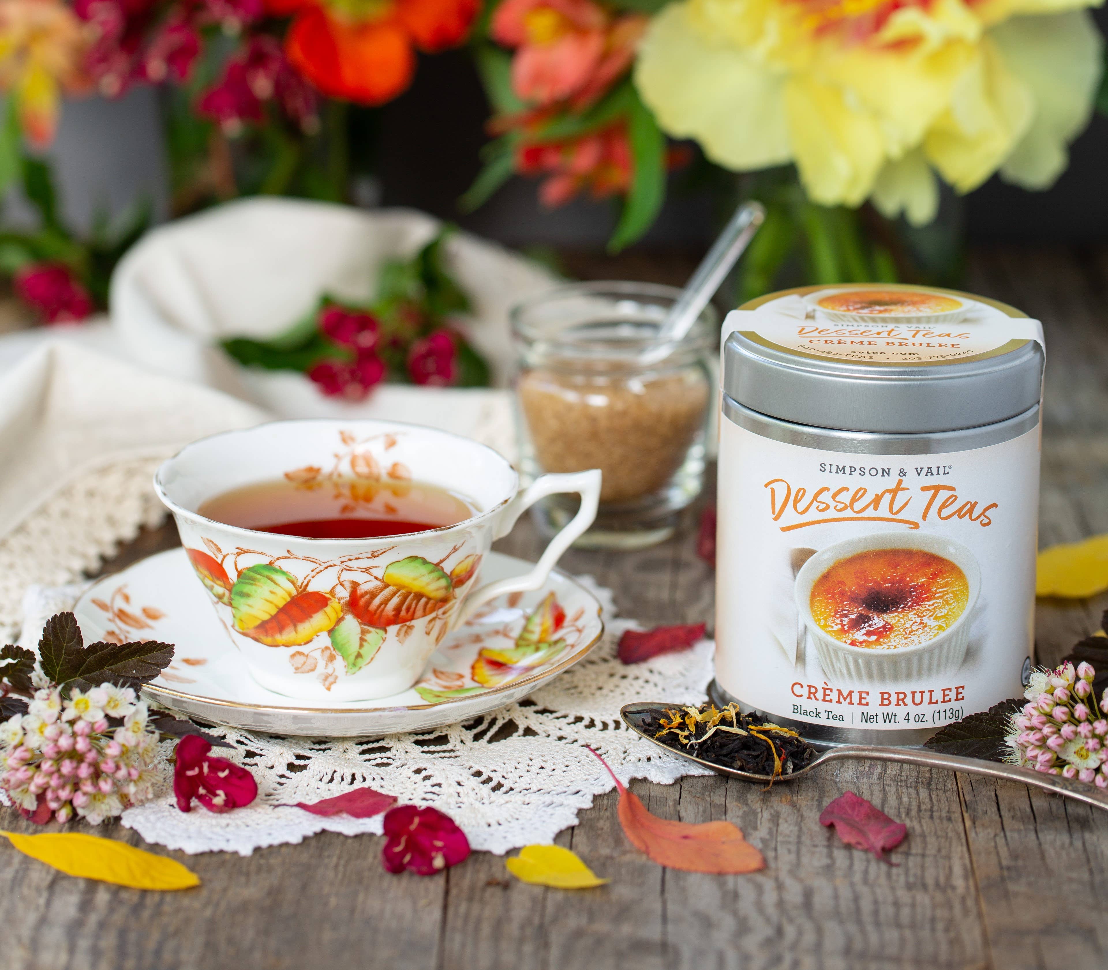 Crème Brulee Black Dessert Tea - 4 Ounce Tin