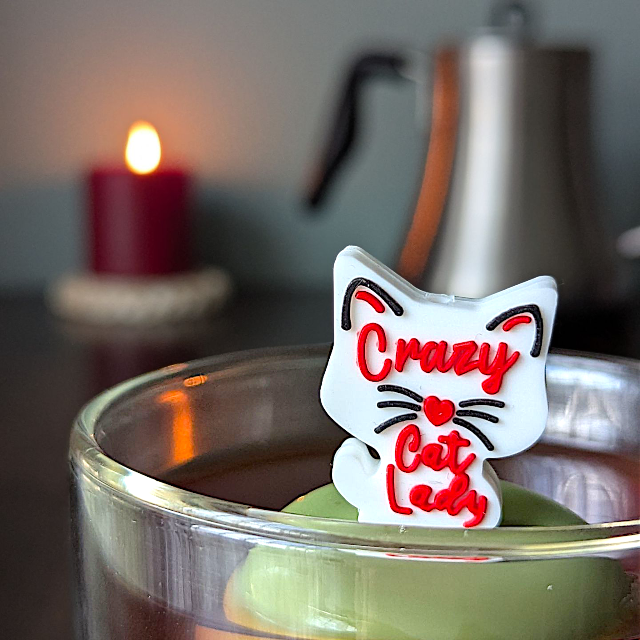 Crazy Cat Lady | Floating Tea Infuser | Green Base | White