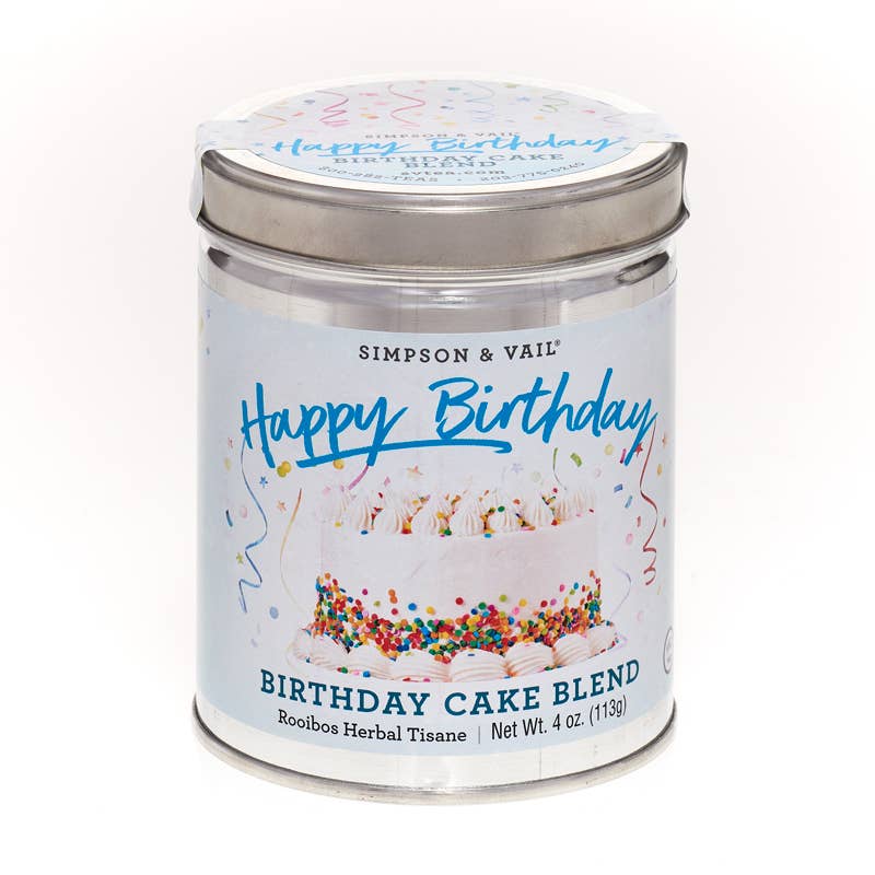 Birthday Cake Blend Herbal Tisane, 4 Ounce Tin
