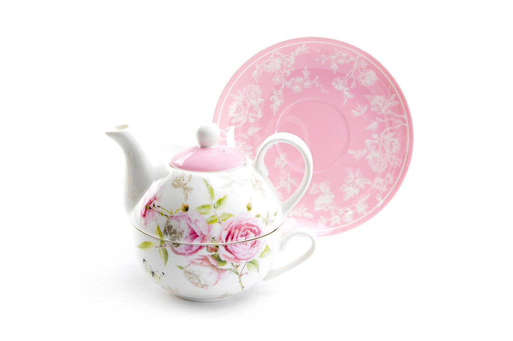 Beau Rose Fine Porcelain Tea For One Set