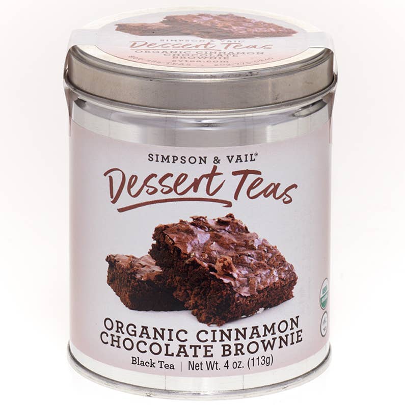 Cinnamon Chocolate Brownie Organic Black Tea - 4 Ounce Tin