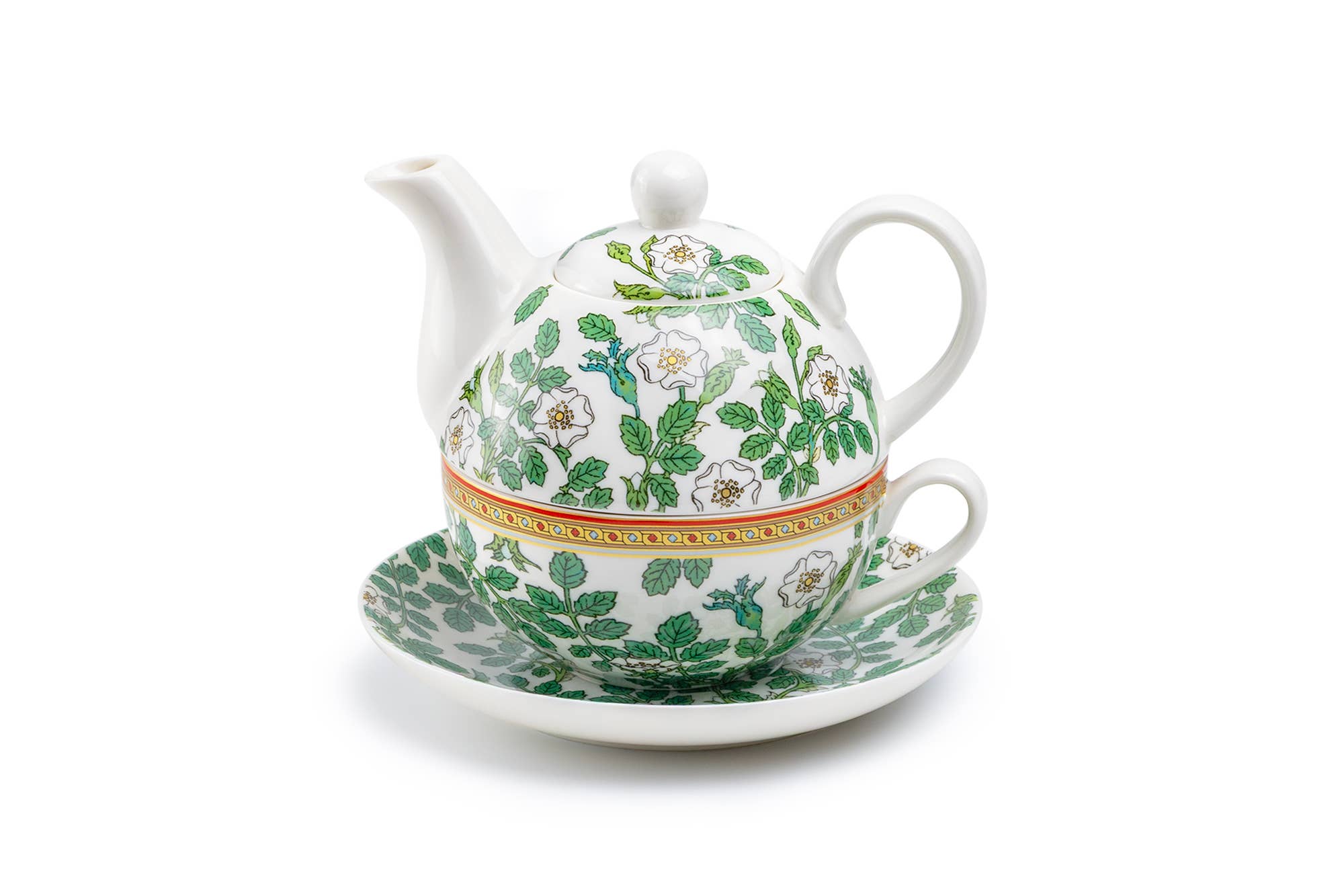 Gardenia Charm Fine Porcelain Tea For One Set