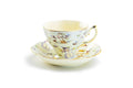 Grace Teaware Holiday Christmas Snowman 7oz Fine Porcelain Tea Cup and Saucer
