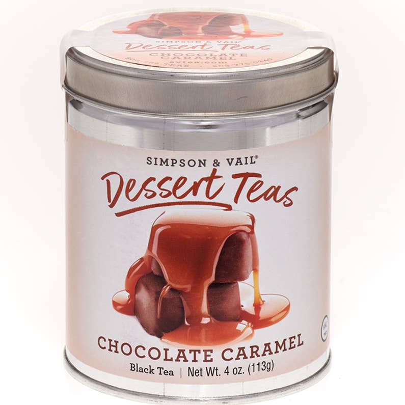 Chocolate Caramel Black Dessert Tea - 4 Ounce Tin
