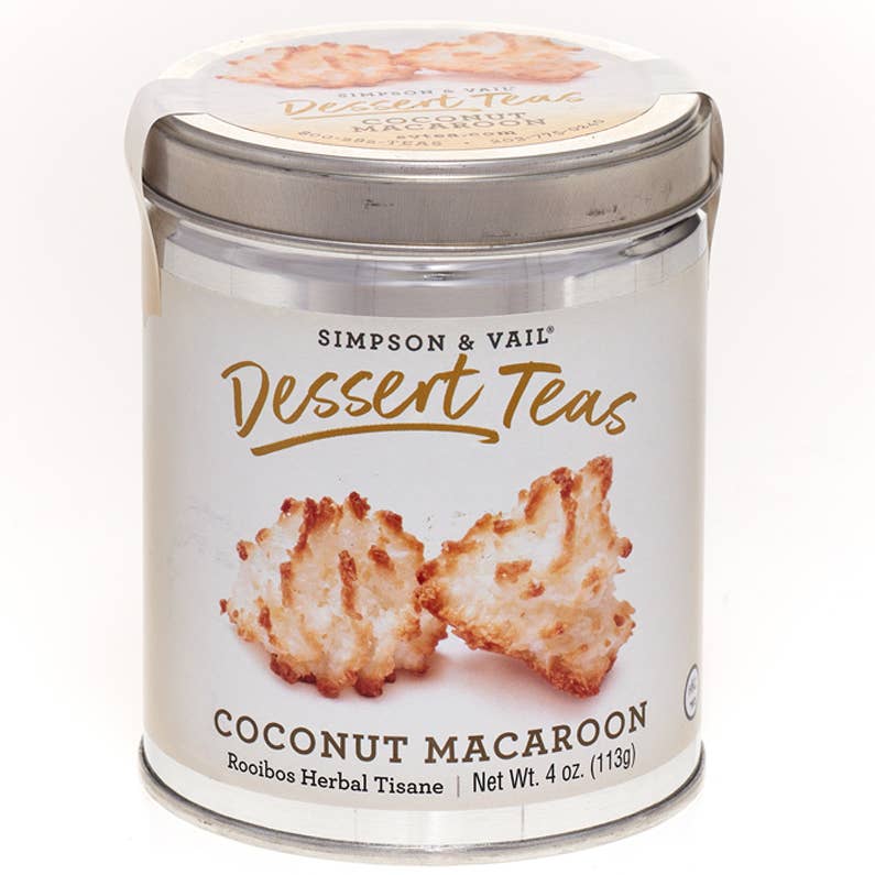 Coconut Macaroon Green Rooibos Herbal Tisane - 4 Ounce Tin
