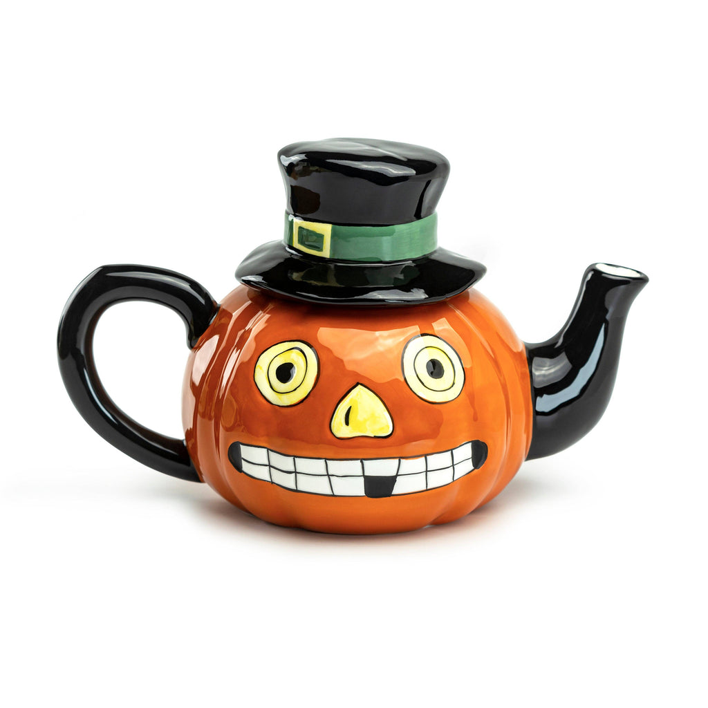 Halloween Jack O' Lantern Pumpkin 38oz Teapot