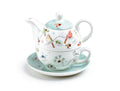 Winter Cardinals Fine Porcelain Tea for One Set, Christmas Cardinal Collection, Solo Tea, Holiday Afternoon Tea, Seasonal Gift (1)