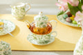 Greeny Garden Glass and Fine Porcelain Tea For One Set
