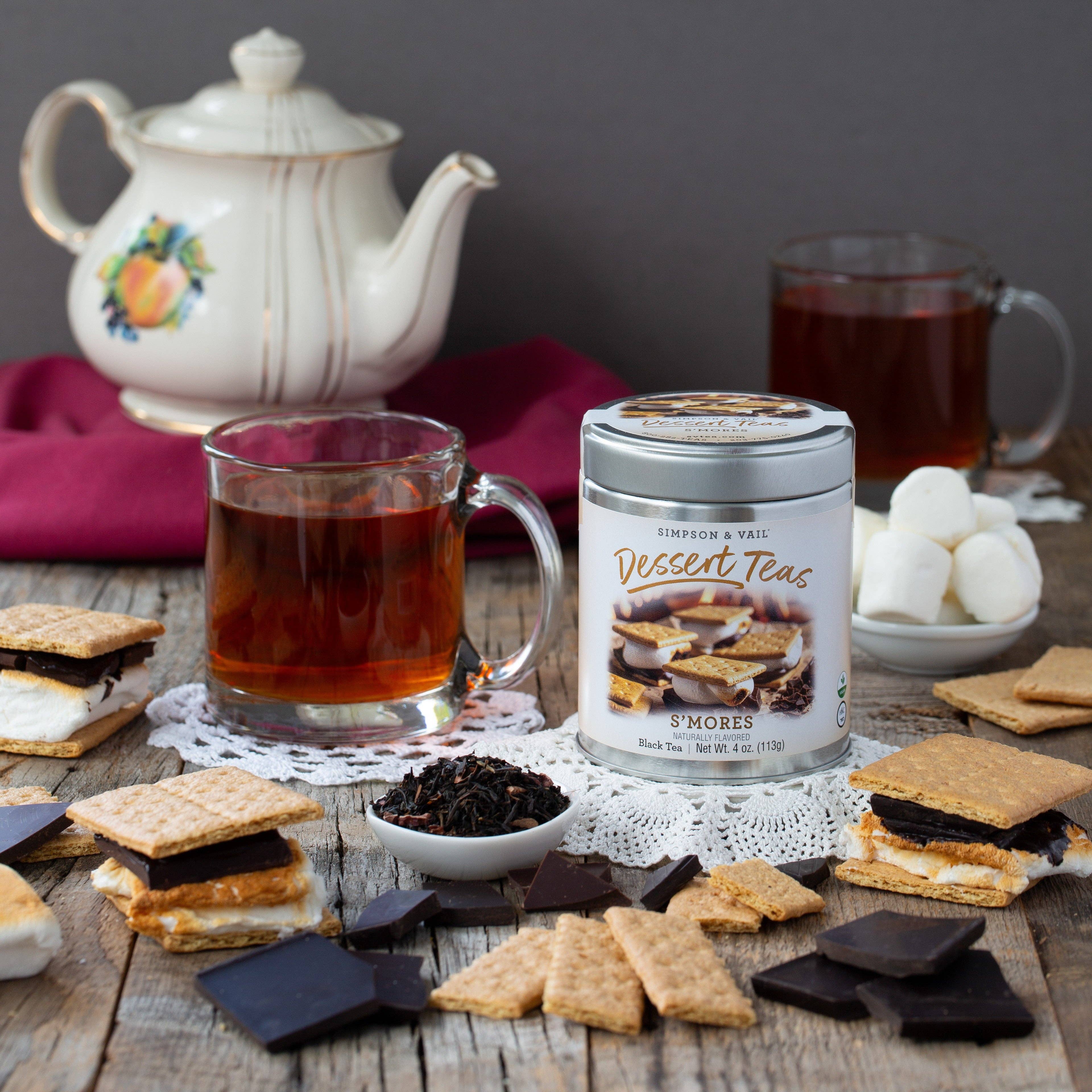 S'mores Black Dessert Tea - 4 Ounce Tin