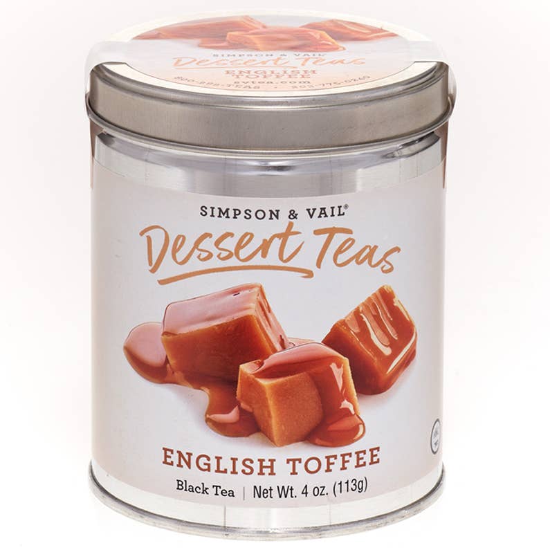 English Toffee Black Dessert Tea - 4 Ounce Tin