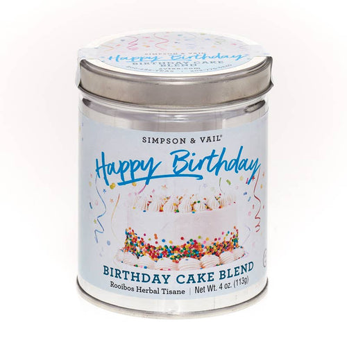 Birthday Cake Blend Herbal Tisane, 4 Ounce Tin