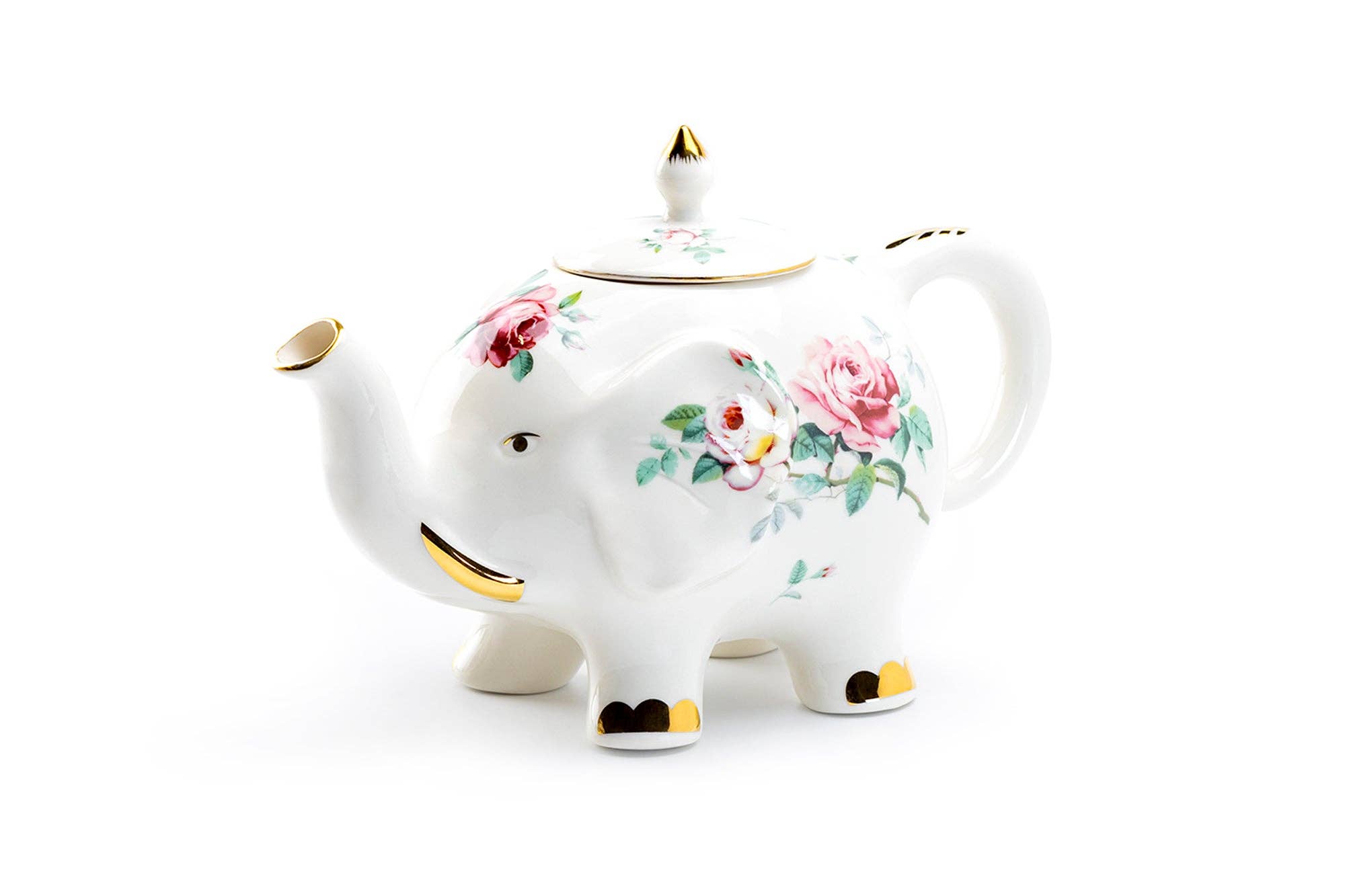Rose Elephant 32oz Fine Porcelain Teapot