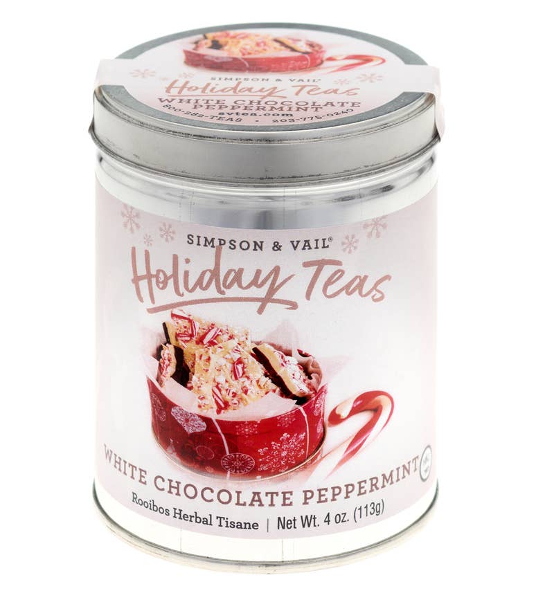 White Chocolate Peppermint Rooibos Herbal Tisane - 4oz Tin