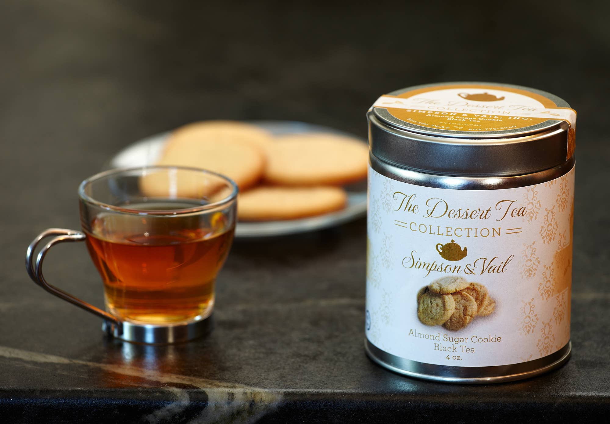Almond Sugar Cookie Black Tea - 4 Ounce Tin