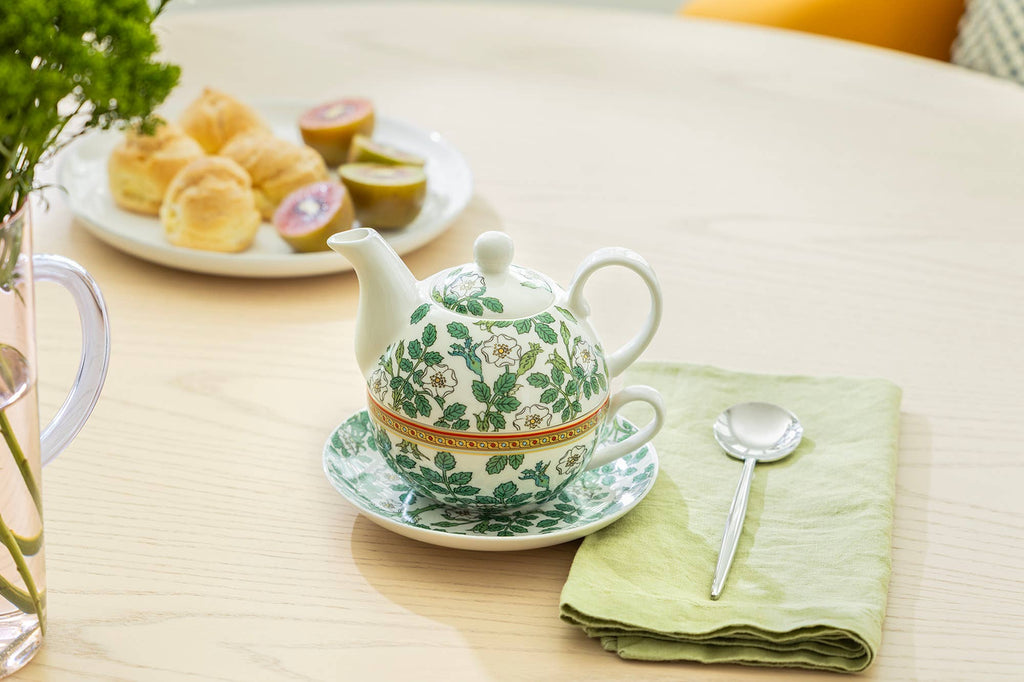 Gardenia Charm Fine Porcelain Tea For One Set